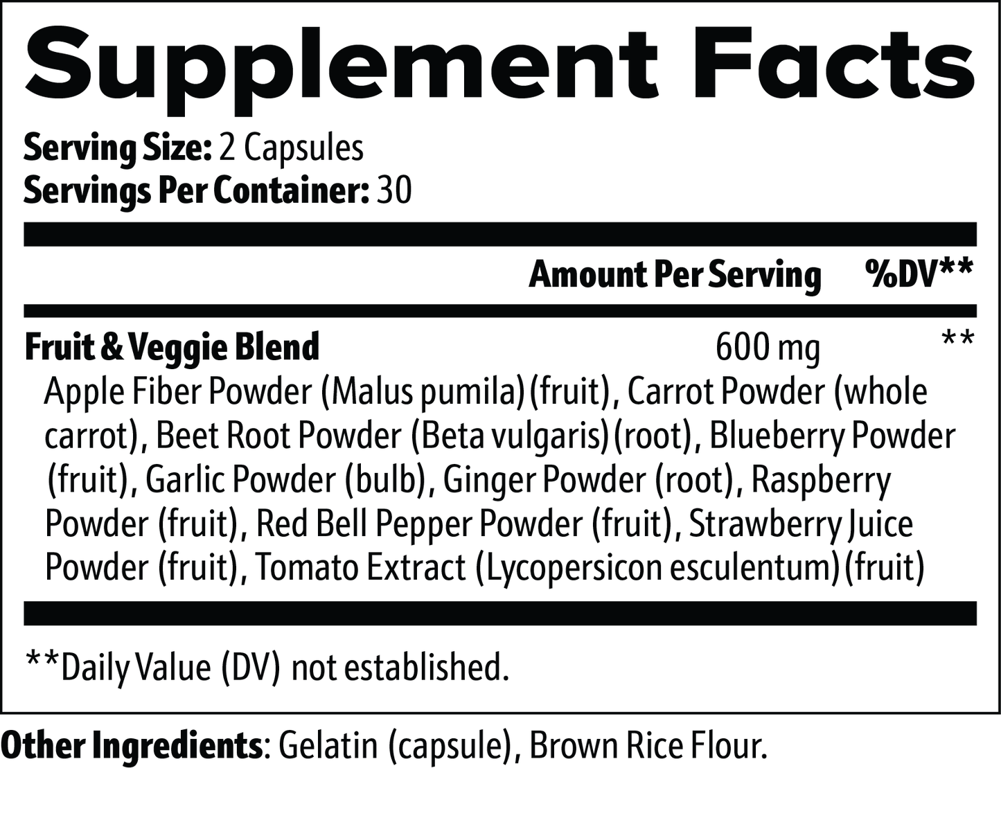 Fruits and Veggies 10X