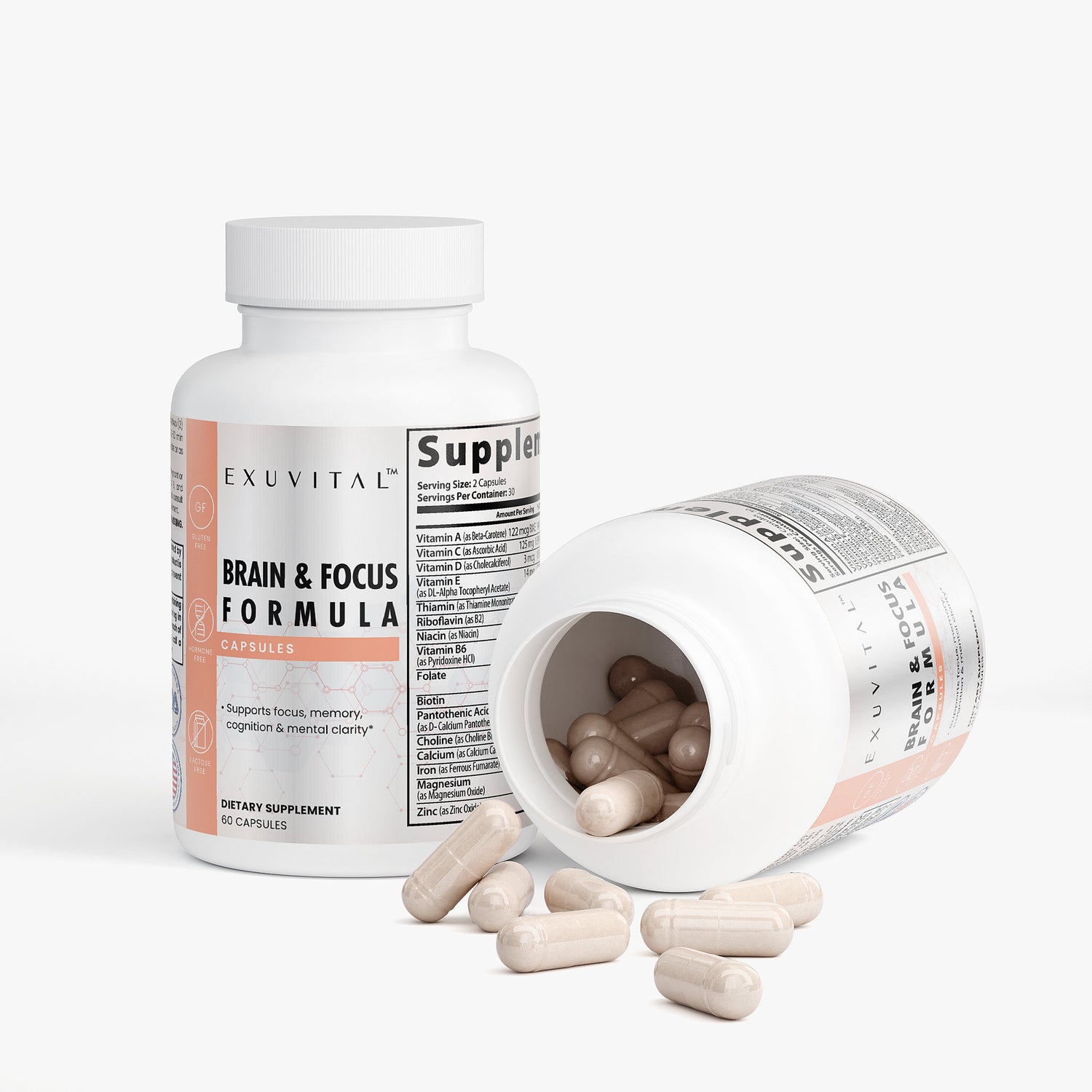 Brain & Focus Formula for Clarity and Productivity – Exuvital