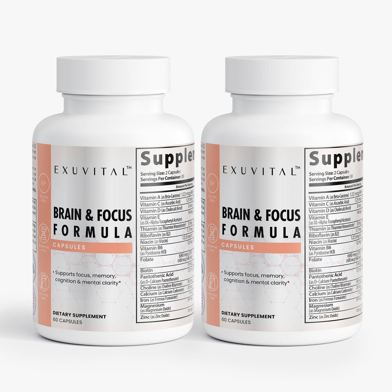 Brain & Focus Formula for Clarity and Productivity – Exuvital