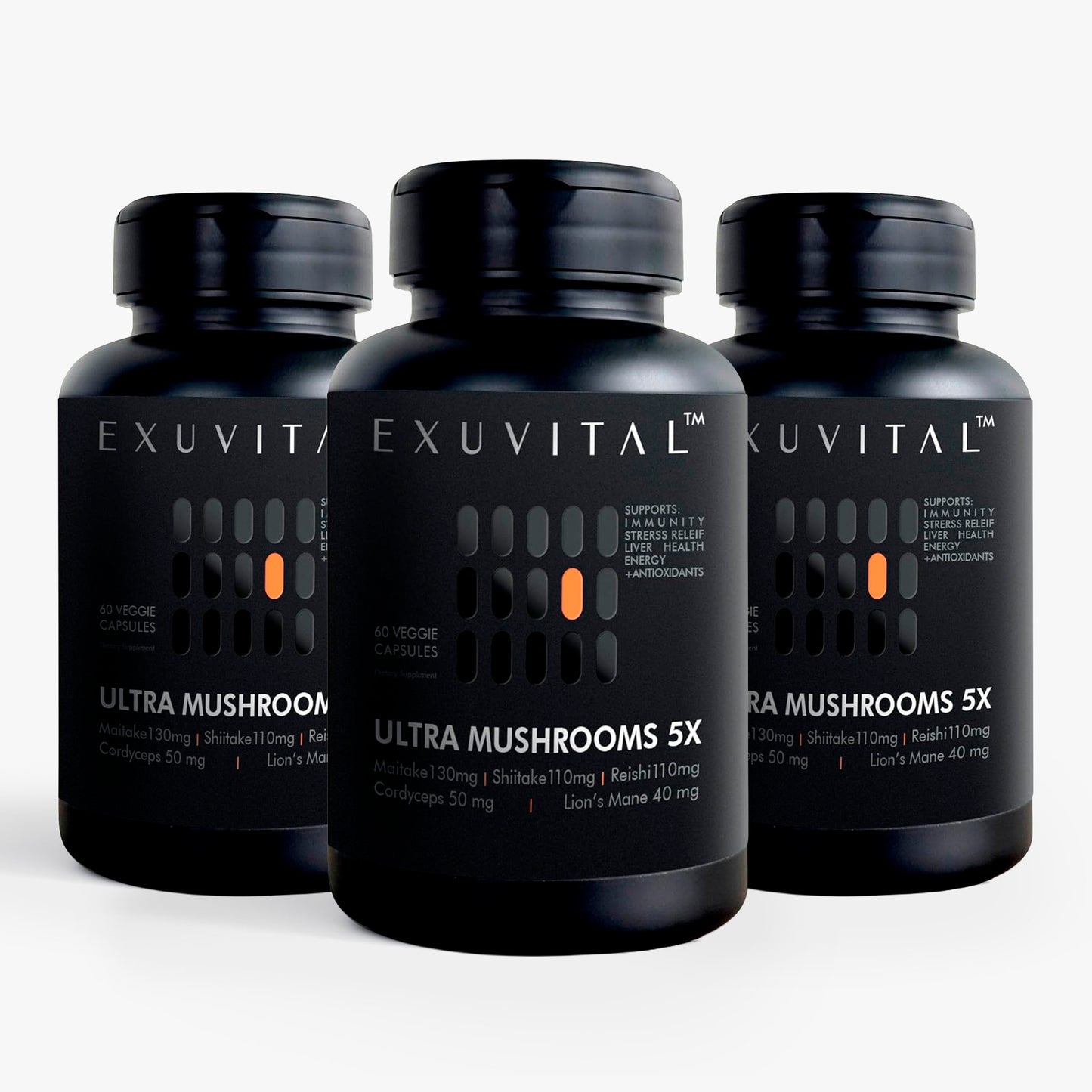 Ultra Mushrooms 5X Advanced Blend for Immunity and Energy Support