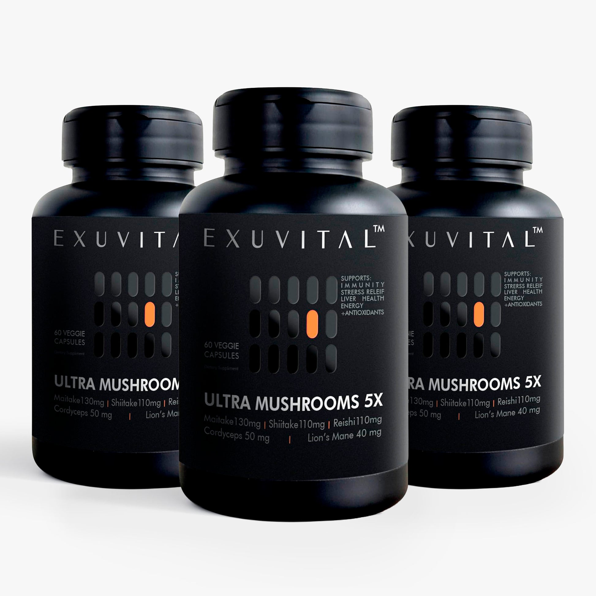 Ultra Mushrooms 5X Advanced Blend for Immunity and Energy Support